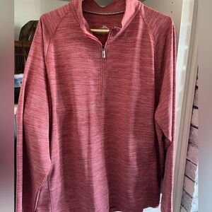 Tommy Bahama Men's Red 1/4 Zip Pullover Sweater XL